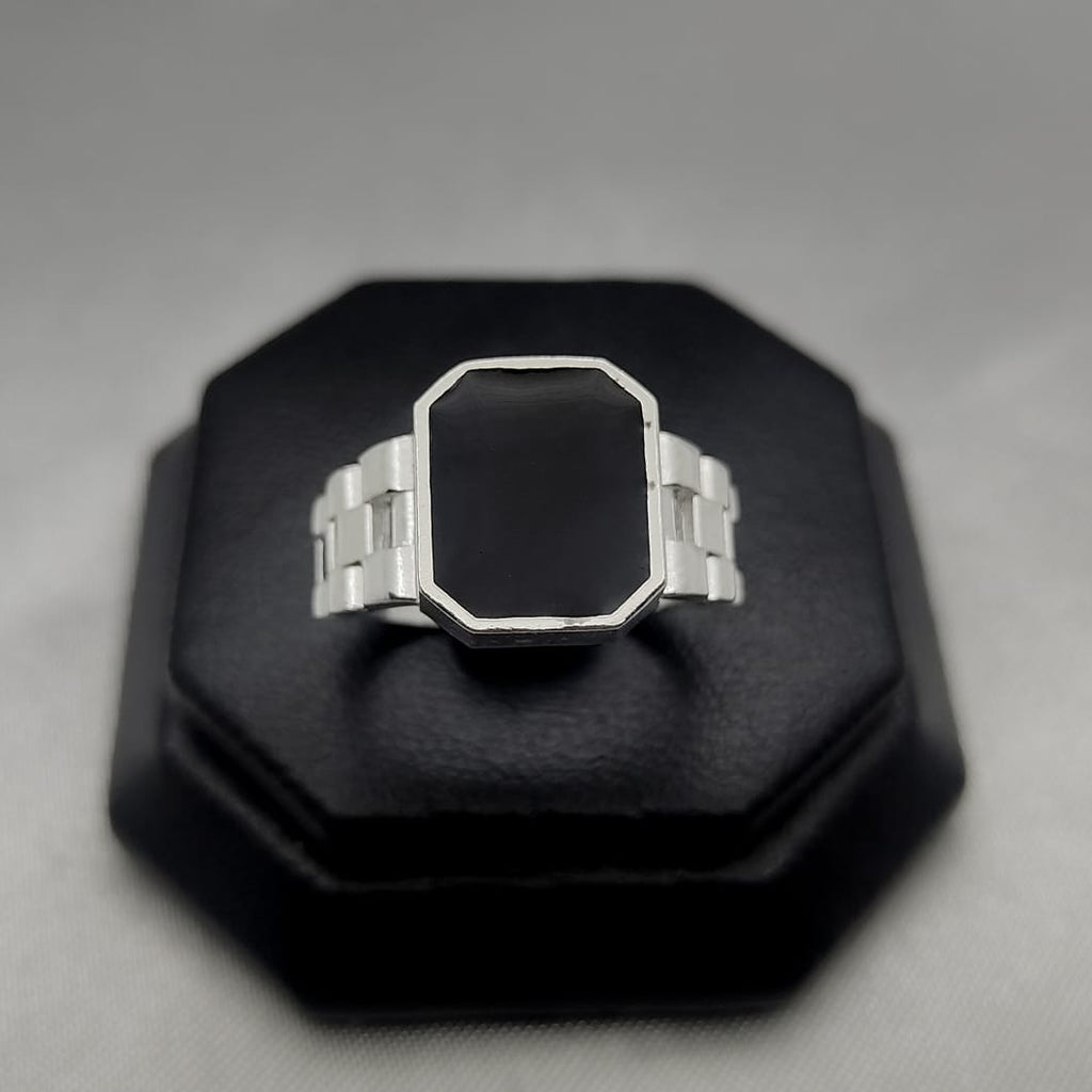 #AC134 - Anillo Caballero Tipo Rolex Plata - A09/5.4
