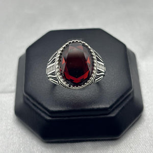 #AC162 - Anillo Para Caballero Piedra Zirconia Plata - IC7.2