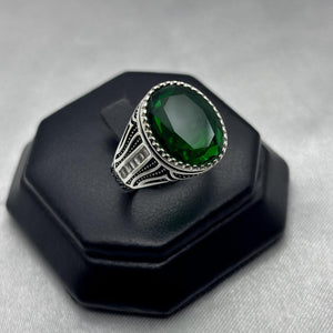 #AC162 - Anillo Para Caballero Piedra Zirconia Plata - IC7.2