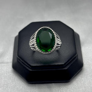 #AC162 - Anillo Para Caballero Piedra Zirconia Plata - IC7.2