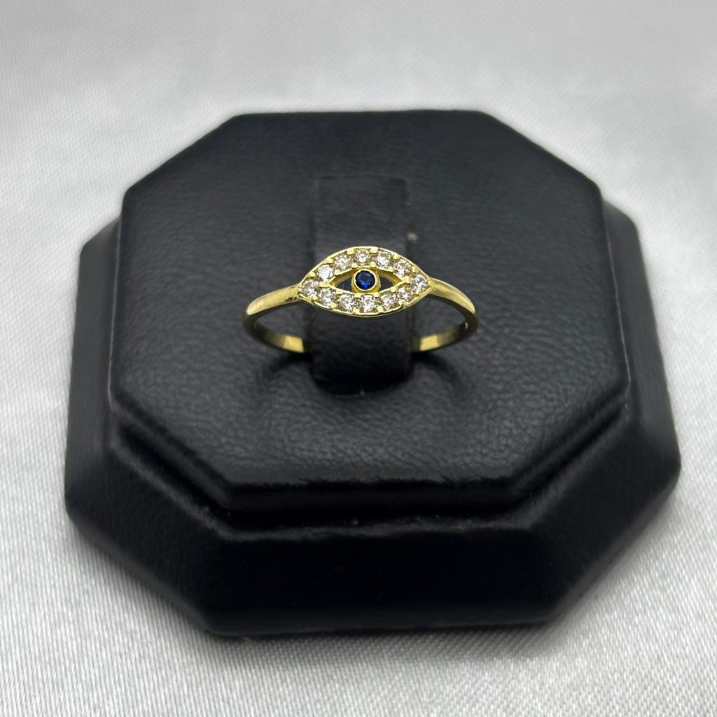 #AD10132 - Anillo Ojo Con Piedra Zirconia Oro 10K - K01/1.1