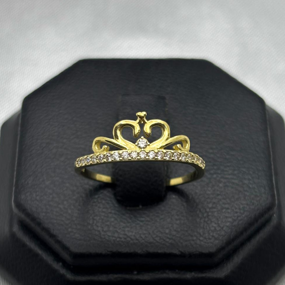 #AD10138 - Anillo Tiara Con Piedra Zirconia Oro 10K - H01/1.5