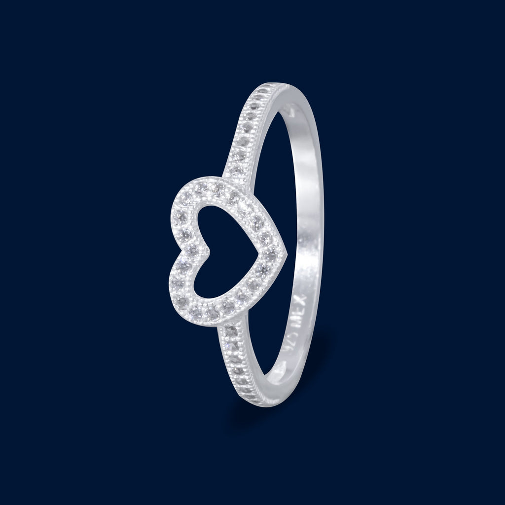 #AD113 - Anillo Corazón Con Zirconia - F1.7