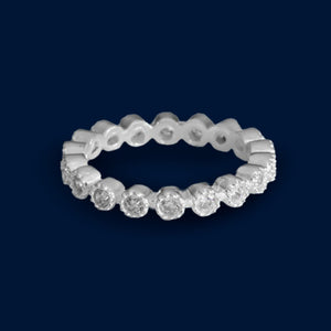 #AD129 - Anillo Churumbela Con Piedra Zirconia Plata - F2.6