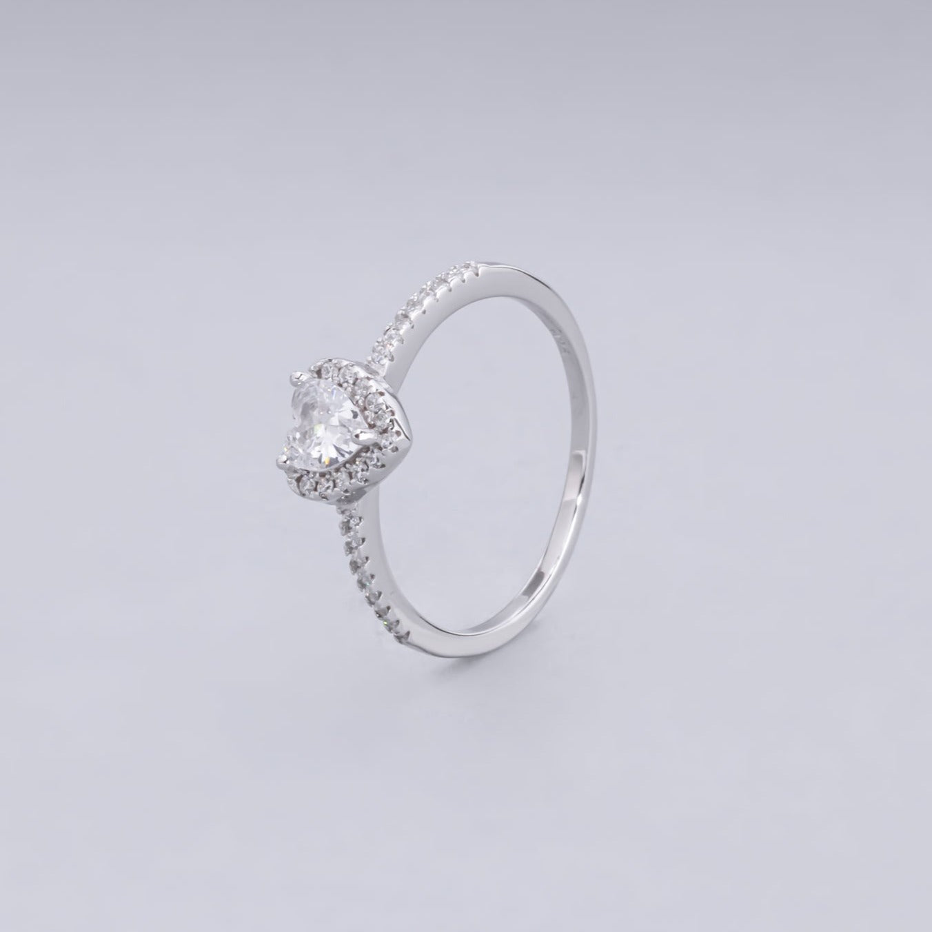 #AD149 - Anillo Corazón Plata - MI2.2
