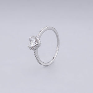 #AD149 - Anillo Corazón Plata - MI2.2