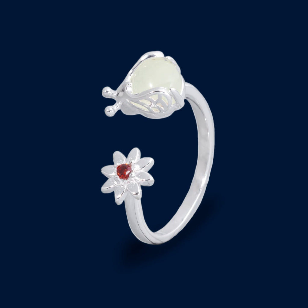 #AD208 - Anillo Luciérnaga Con Flor - IC2.6