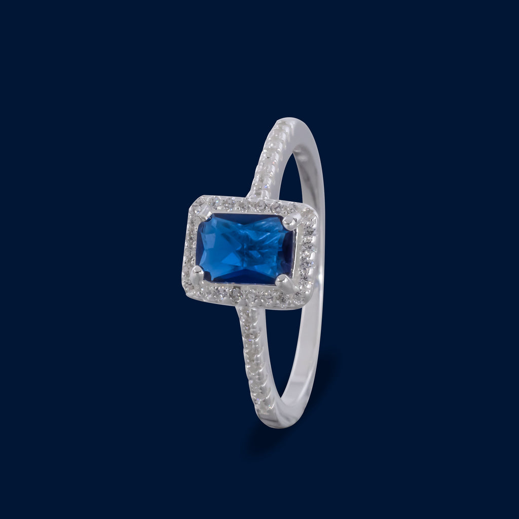 #AD210 - Anillo Solitario Compromiso Piedra Rectangular - IC2.6