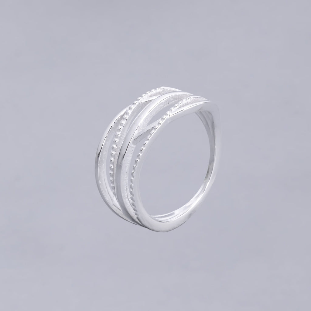 #AD403 - Anillo De Dama De Plata - IC4.0