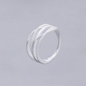 #AD403 - Anillo De Dama De Plata - IC4.0
