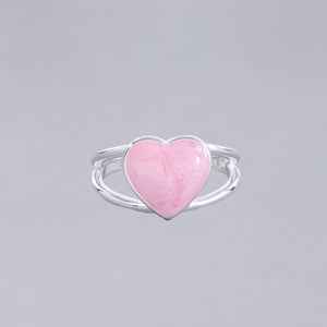 #AD407 - Anillo De Corazón De Plata - AI4.4