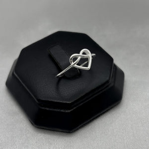 #AD433 - Anillo Corazón Infinito Plata - B11/1.2