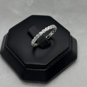 #AD441 - Anillo Churumbela Piedra Zirconia Plata - B12/1.5
