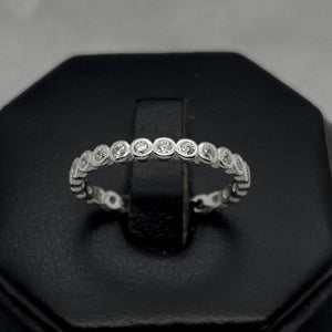 #AD441 - Anillo Churumbela Piedra Zirconia Plata - B12/1.5