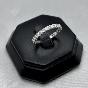 #AD442 - Anillo Churumbela Piedra Zirconia Plata - B10/2.2