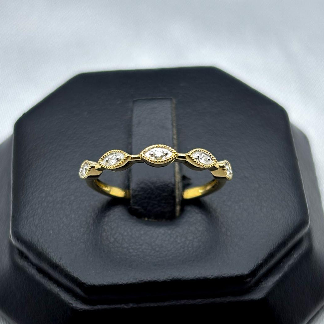 #ADX10102 - Anillo Con Diamante Natural Oro 10K - LX360
