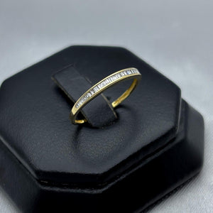 #ADX10110 - Anillo Media Churumbela Con Diamante Natural Oro 10K - MX235