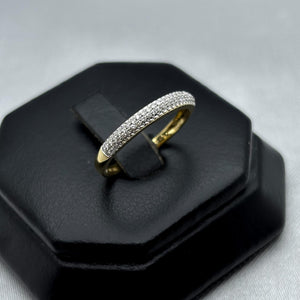 #ADX14110 - Anillo Media Churumbela Con Diamante Natural Oro 14K - SX380