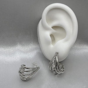 #ARL138 - Arete Con Piedra De Zirconia Oro Laminado 18K