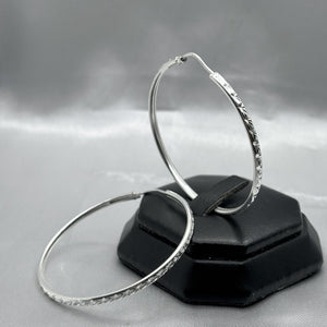 #ARR153 - Arracada Diamantada De Plata - CE7.0