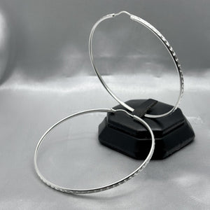 #ARR153 - Arracada Diamantada De Plata - CE7.0