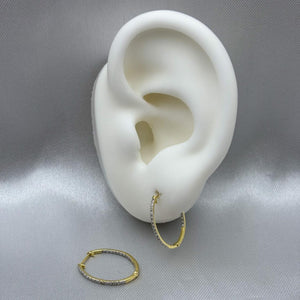 #ARRX10101 - Arracada Con Diamante Natural Oro 10K - LX275