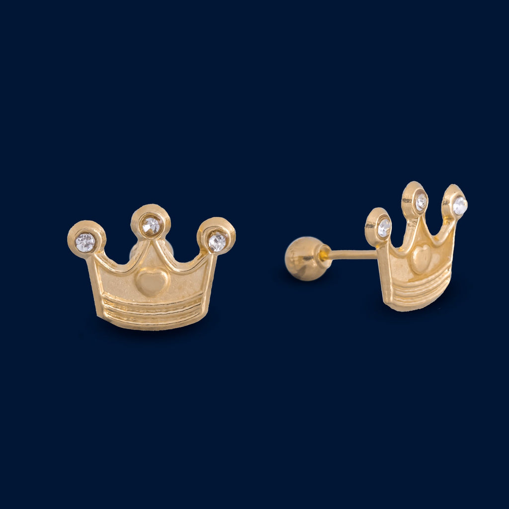 #B10114 - Broquel De Corona De Oro 10k