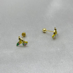 #B10136 - Broquel Colibrí Oro 10K