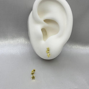 #B10145 - Broquel 3 Estrellas Oro 10K