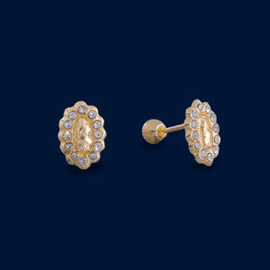 #B10154 - Broquel De Virgen De Oro 10k