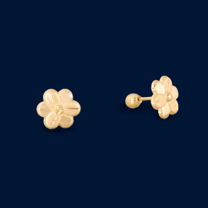 #B10165 - Broquel Flor Oro 10k