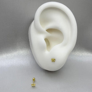#B10251 - Broquel Mariposa Mini Oro 10K