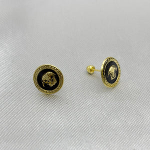 #B10253 - Broquel Medusa Tipo Versace Oro 10K
