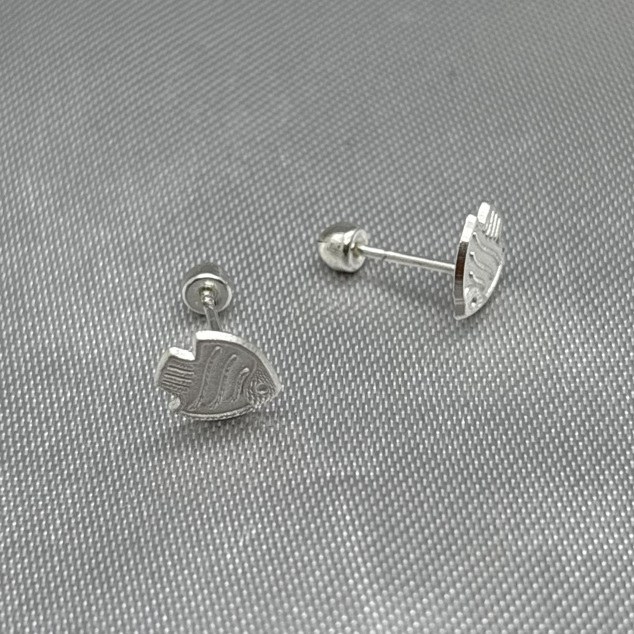 #BR196 - Broquel Pez/Pescado Plata - BBF