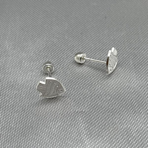 #BR196 - Broquel Pez/Pescado Plata - BBF