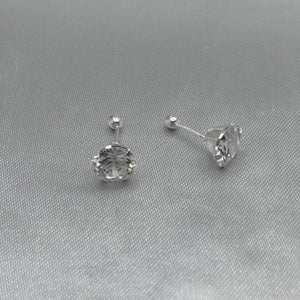 #BR274 - Broquel Con Zirconia Plata - BR