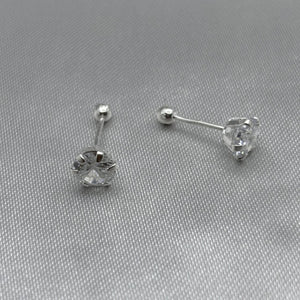 #BR274 - Broquel Con Zirconia Plata - BR