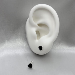 #BR300 - Broquel Corazón Esmaltado Plata - B14/1.0