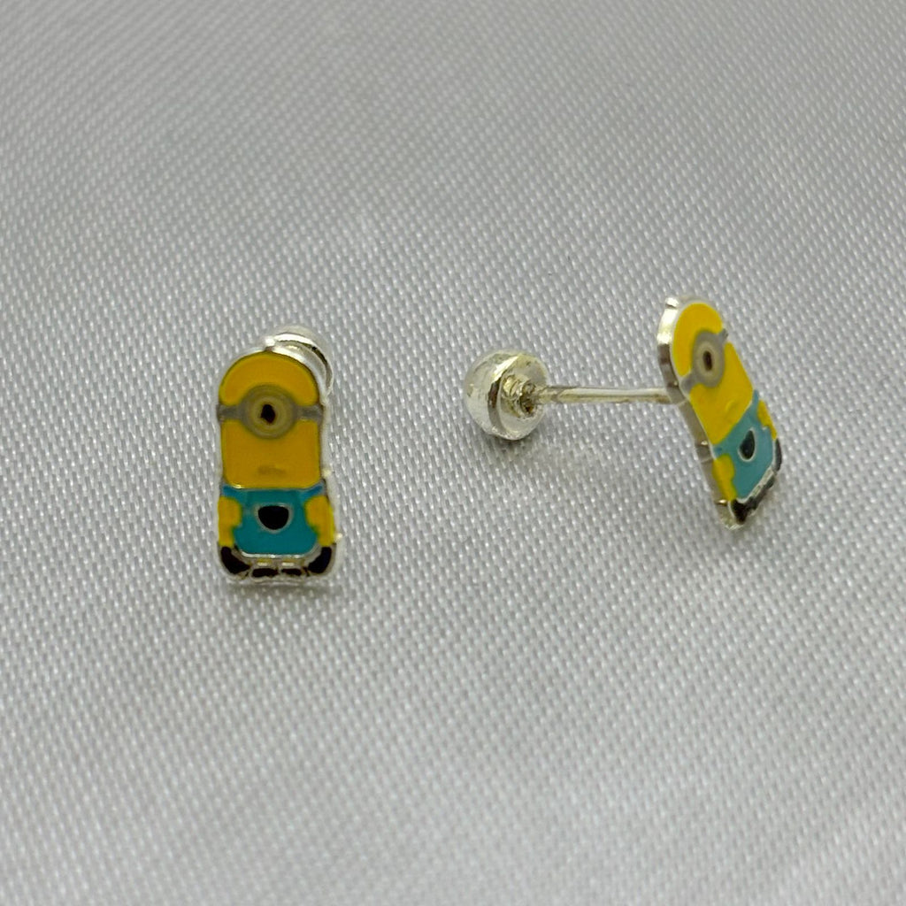 #BR314 - Broquel Minions Kevin Esmaltado Plata - F35