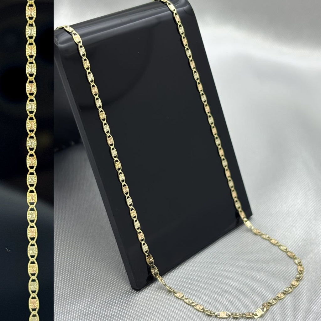 #C10171 - Cadena Gucci Celeste/Estrella 3 Oros Oro 10K - 030 - 2 mm - H02/1.7