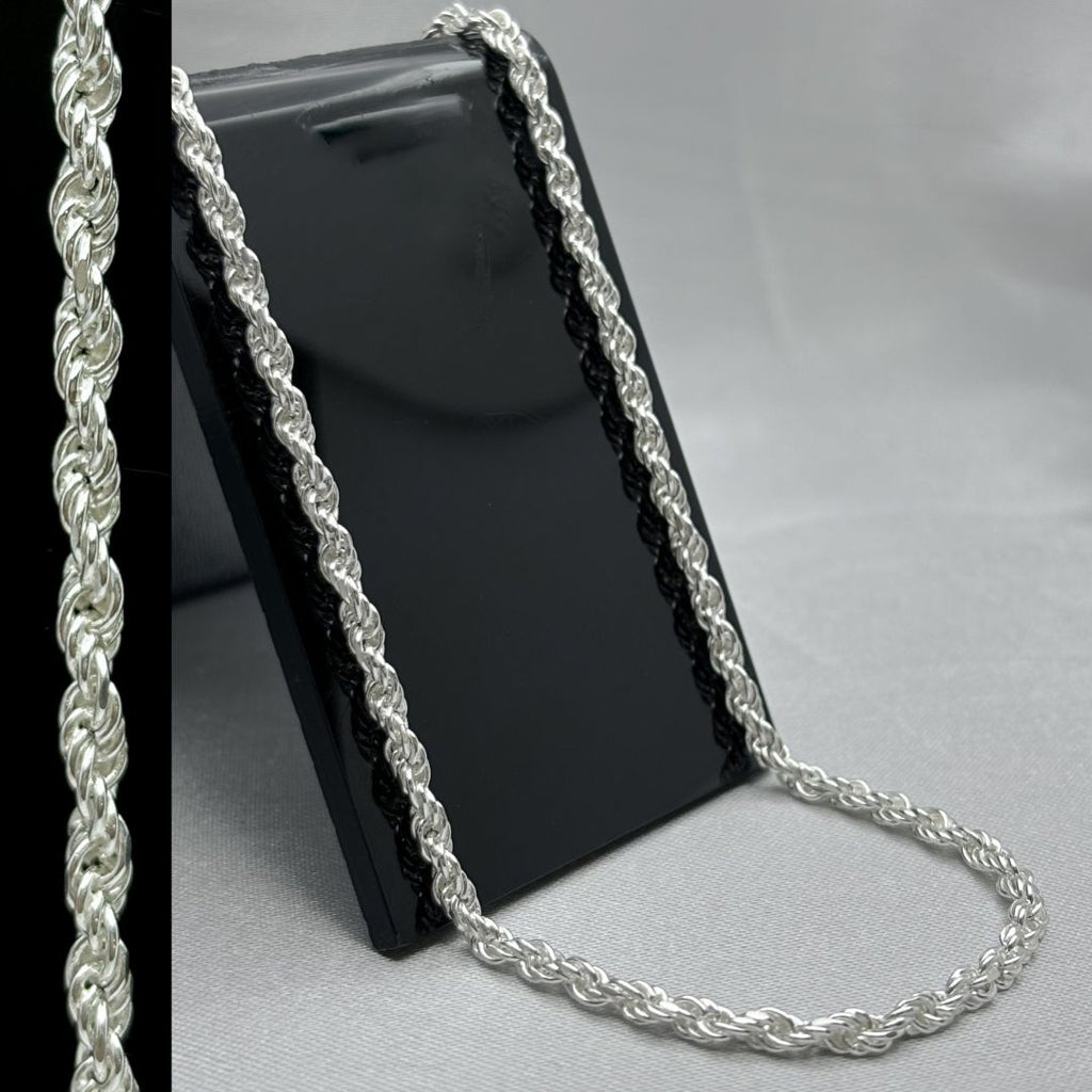 #CAD122 - Cadena Torsal De Plata - 080 - 4 mm - CAD26.4
