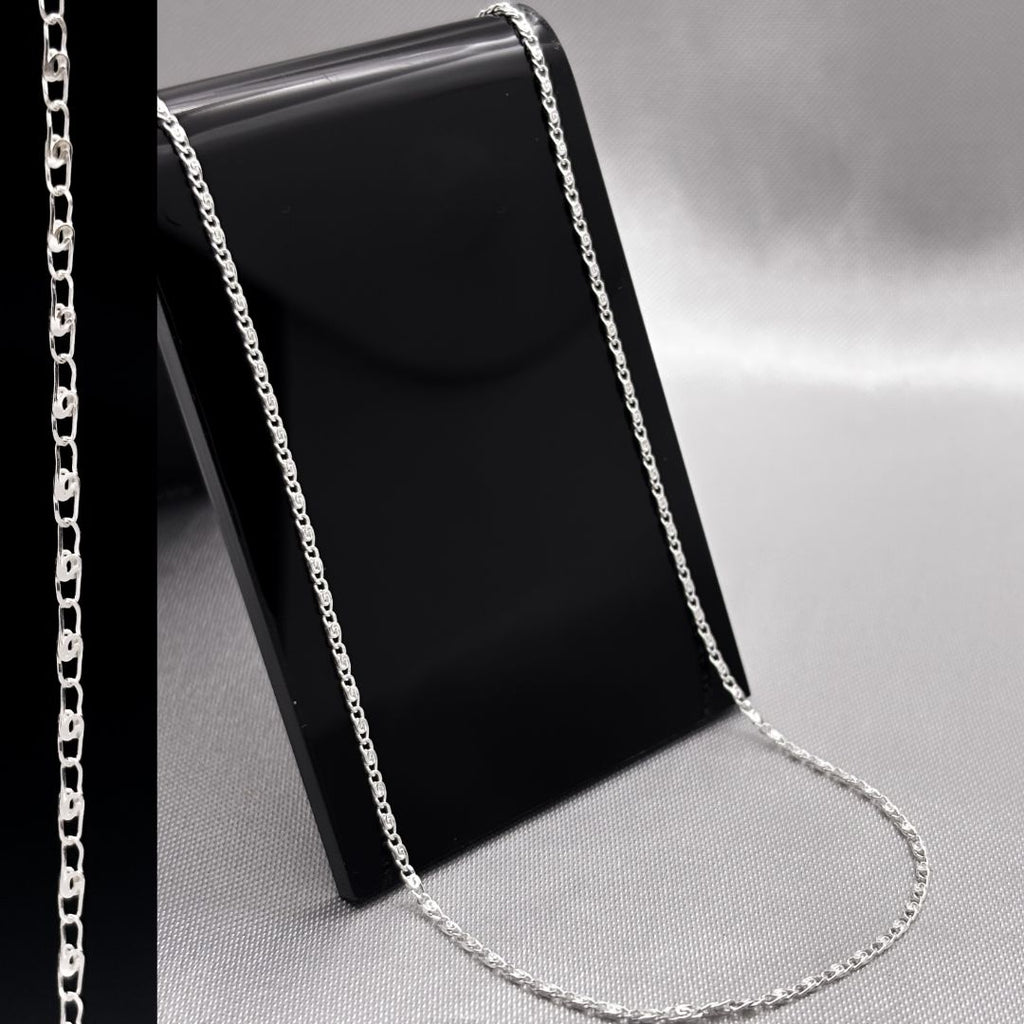#CAD127 - Cadena Mimosa De Plata - 030 - 1 mm - CAD1.8