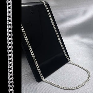 #CAD278 - Cadena Doble Rombo Plata - 050 - 3 mm - CAD6.6