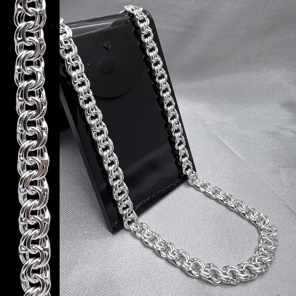 #CAD279 - Cadena Tejido Chino Plata - 120 - 5 mm - CAD28.7