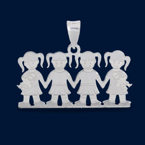 #D264 - Dijes De 4 Niños/Niñas - LL2.5