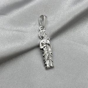 #D525 - Dije San Judas Tadeo Piedra Zirconia Plata - ZC2.3