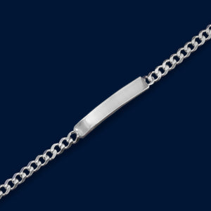 #ESC102 - Esclava Barbada Plata - 100 - 4 mm - CE4.1