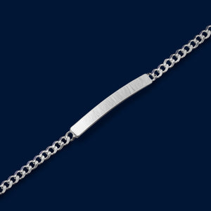 #ESC105 - Esclava Barbada Plata - 100 - 4 mm - A06/5.7