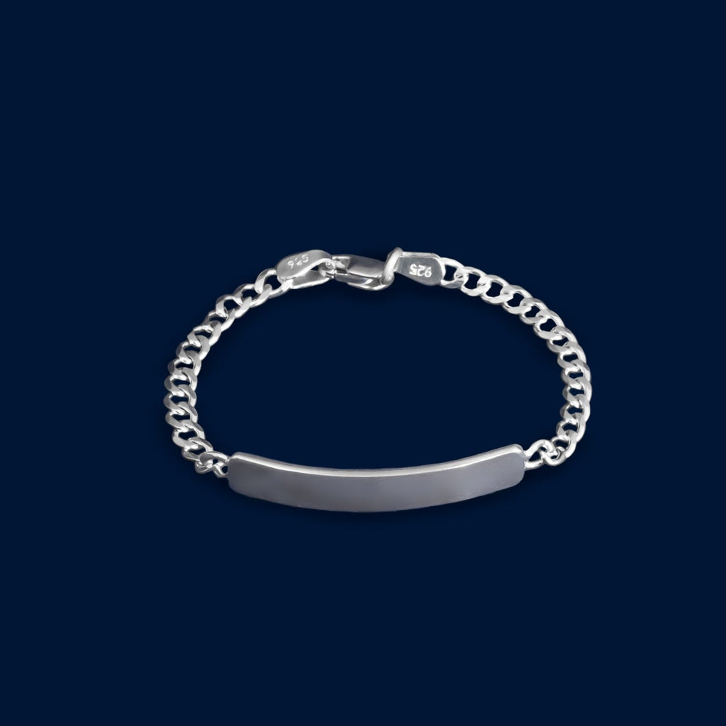 #ESC106 - Esclava Barbada Plata - 080 - 3 mm - B06/3.7