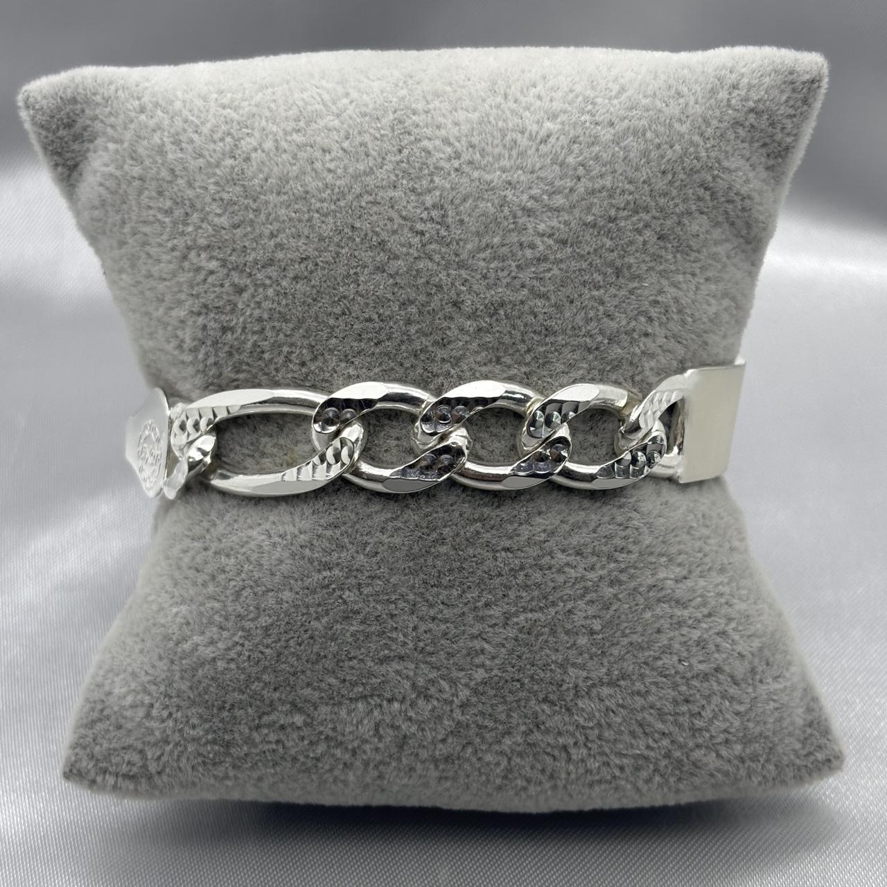 #ESC145 - Esclava Cartier Diamantada Plata - 320 - 1.3 cm - CE53.4